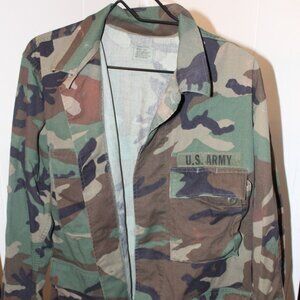 Coat. Woodland Camouflage Pattern; Combat